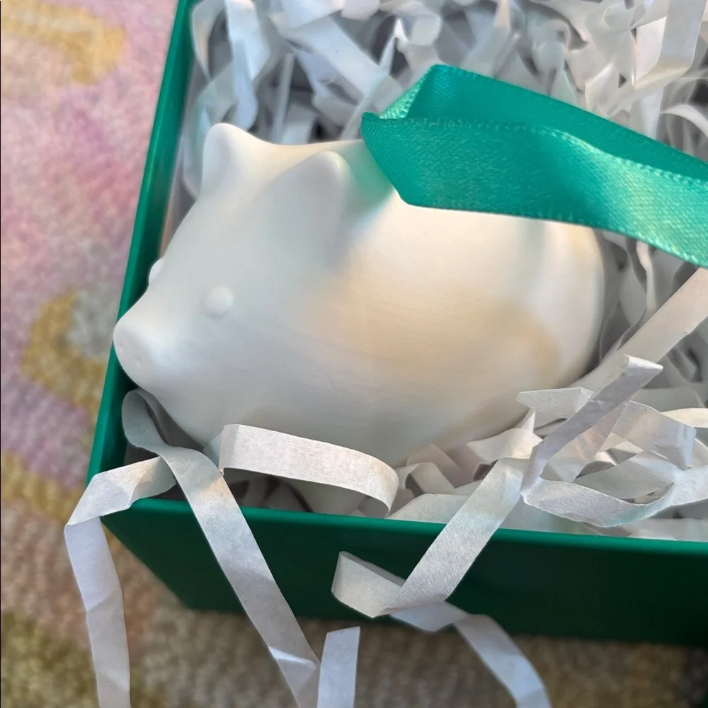 Jonathan Adler Porcelain Ornament PIGGY NWT in box